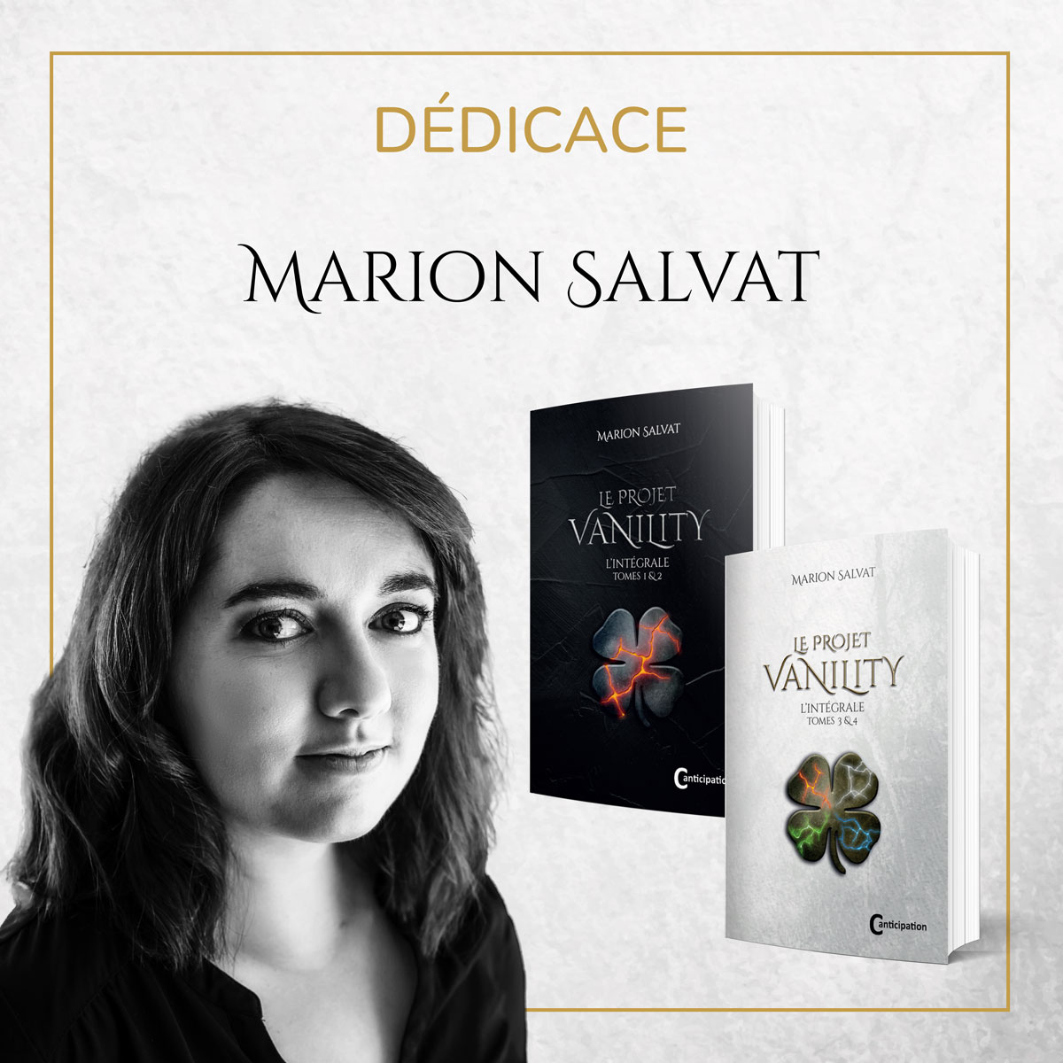 Dédicace - Marion Salvat - Autrice de la quadrilogie Le Projet vanility - Young adult - Romans dystopiques - Anticipation